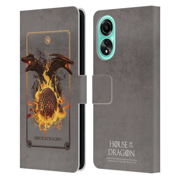 House Of The Dragon: Television Series Art Syrax and Caraxes Leather Book Wallet Case Cover For OPPO A78 4G