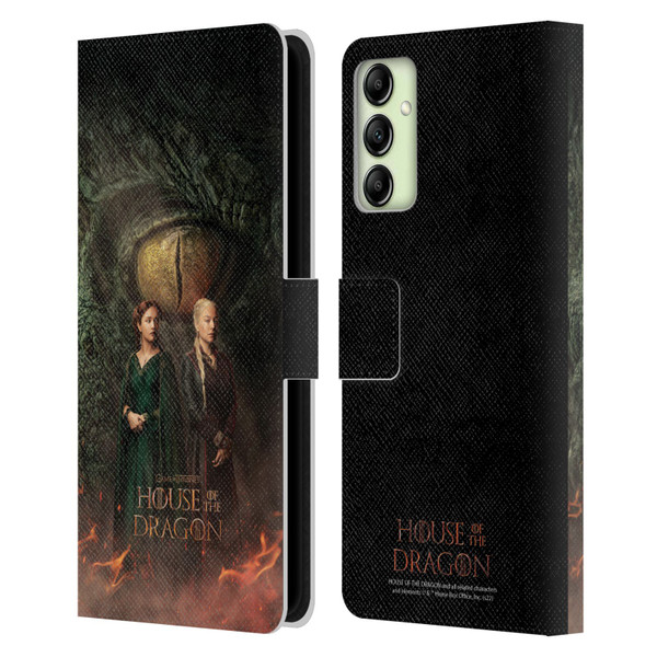 House Of The Dragon: Television Series Art Poster Leather Book Wallet Case Cover For Samsung Galaxy A14 5G