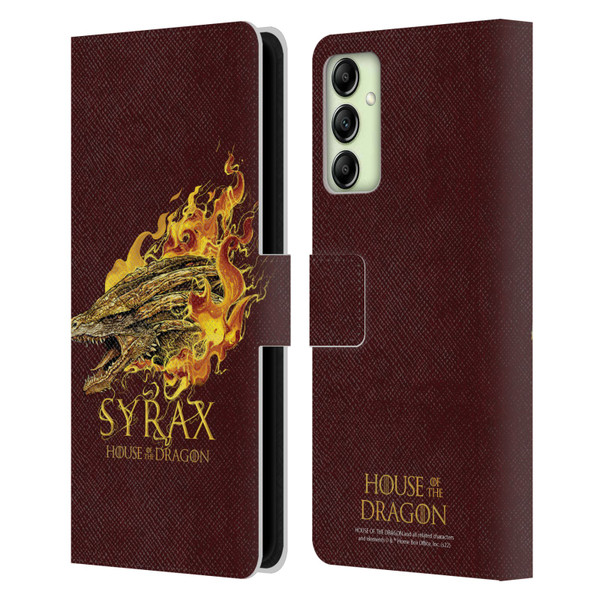 House Of The Dragon: Television Series Art Syrax Leather Book Wallet Case Cover For Samsung Galaxy A14 5G