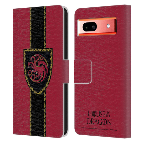House Of The Dragon: Television Series Graphics Shield Leather Book Wallet Case Cover For Google Pixel 7a