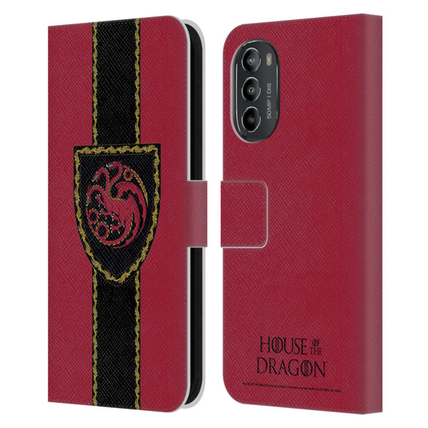 House Of The Dragon: Television Series Graphics Shield Leather Book Wallet Case Cover For Motorola Moto G82 5G