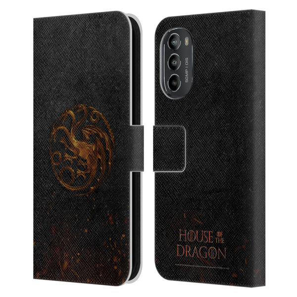 House Of The Dragon: Television Series Graphics Targaryen Emblem Leather Book Wallet Case Cover For Motorola Moto G82 5G