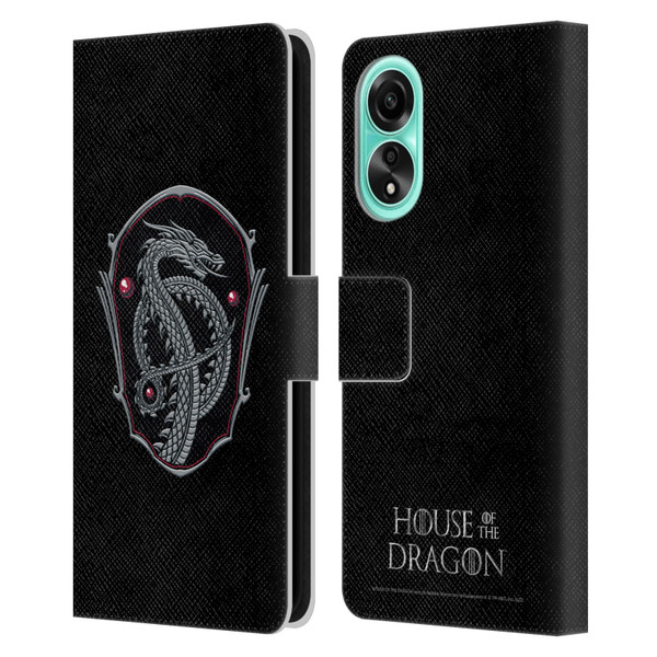 House Of The Dragon: Television Series Graphics Dragon Badge Leather Book Wallet Case Cover For OPPO A78 4G