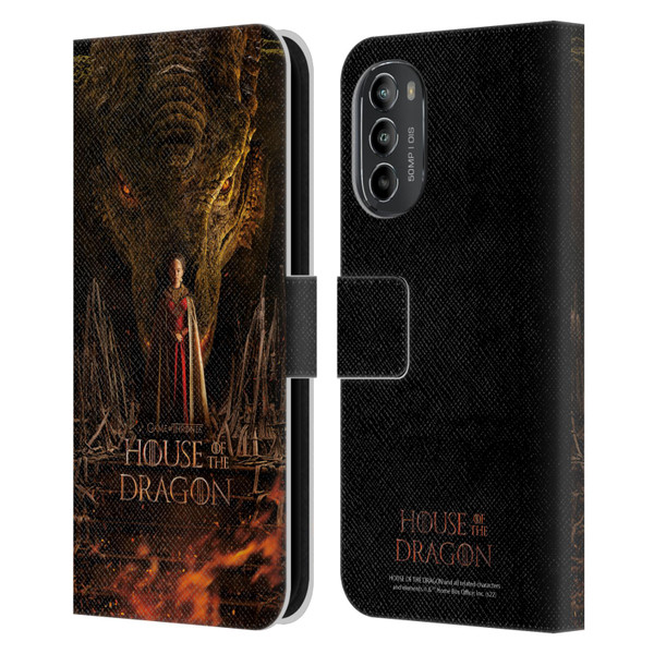 House Of The Dragon: Television Series Key Art Poster 1 Leather Book Wallet Case Cover For Motorola Moto G82 5G