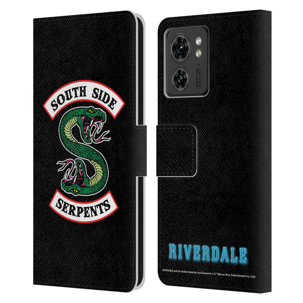 Riverdale Graphic Art South Side Serpents Leather Book Wallet Case Cover For Motorola Moto Edge 40