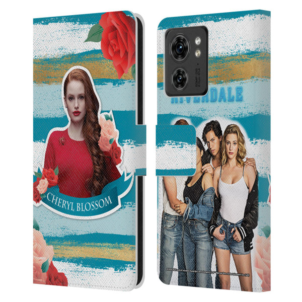 Riverdale Graphics Cheryl Blossom Leather Book Wallet Case Cover For Motorola Moto Edge 40