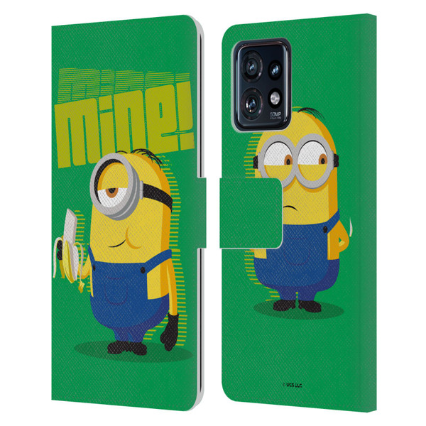 Minions Rise of Gru(2021) 70's Banana Leather Book Wallet Case Cover For Motorola Moto Edge 40 Pro