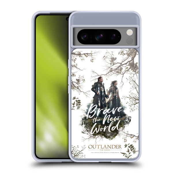 Outlander Composed Graphics Brave The New World Soft Gel Case for Google Pixel 8 Pro