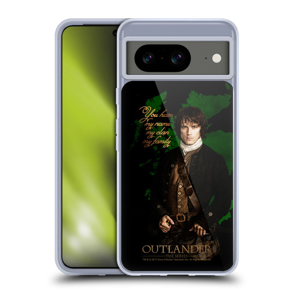 Outlander Portraits Jamie Soft Gel Case for Google Pixel 8