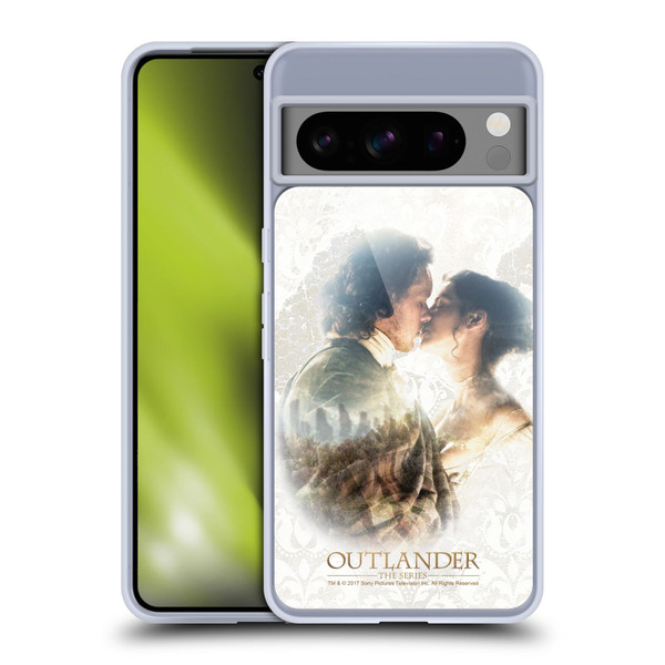 Outlander Portraits Claire & Jamie Kiss Soft Gel Case for Google Pixel 8 Pro