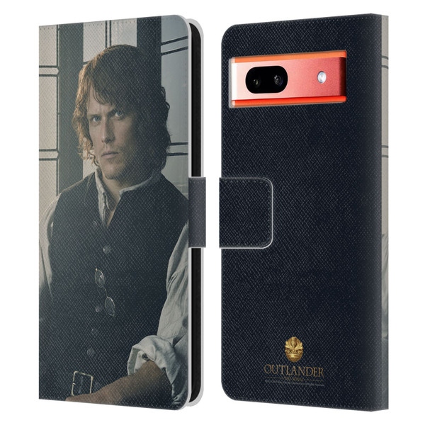 Outlander Characters Jamie Fraser Leather Book Wallet Case Cover For Google Pixel 7a
