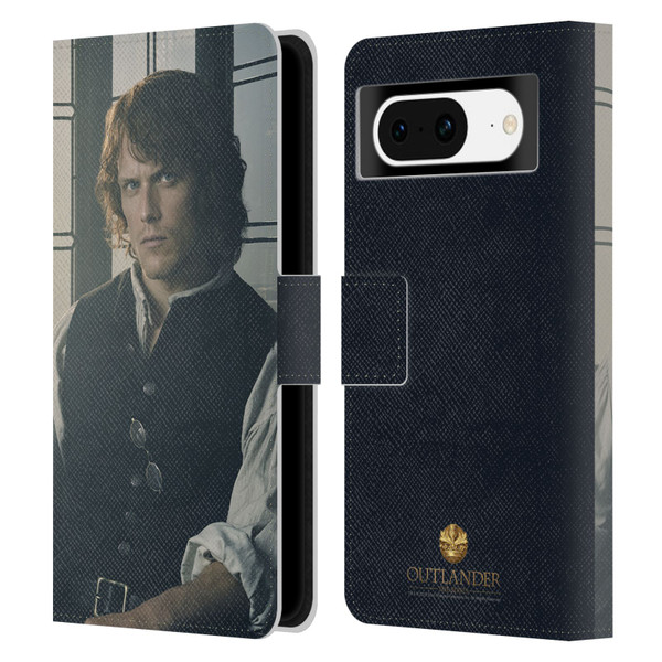 Outlander Characters Jamie Fraser Leather Book Wallet Case Cover For Google Pixel 8