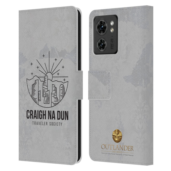 Outlander Graphics Craigh Na Dun Leather Book Wallet Case Cover For Motorola Moto Edge 40
