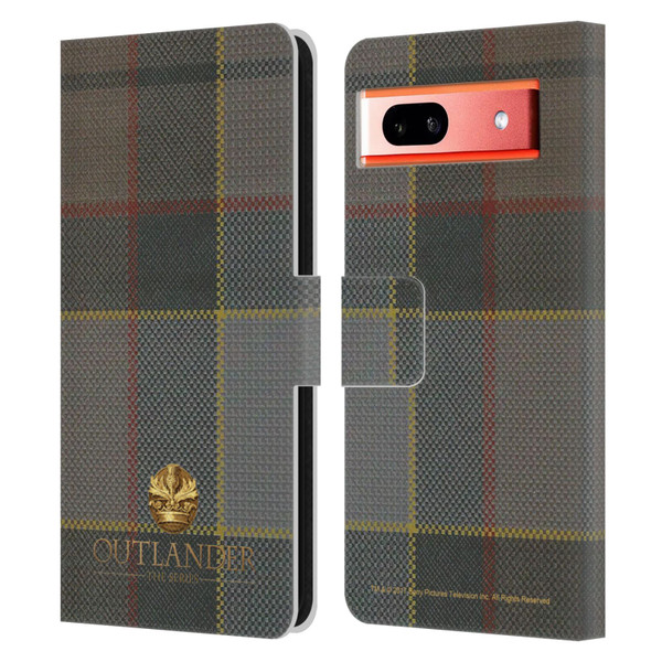Outlander Tartans Fraser Leather Book Wallet Case Cover For Google Pixel 7a