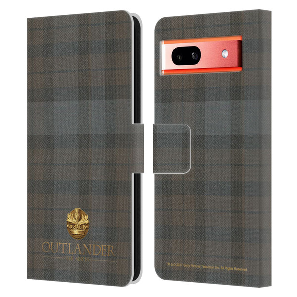 Outlander Tartans Plaid Leather Book Wallet Case Cover For Google Pixel 7a