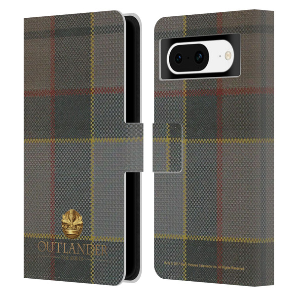 Outlander Tartans Fraser Leather Book Wallet Case Cover For Google Pixel 8