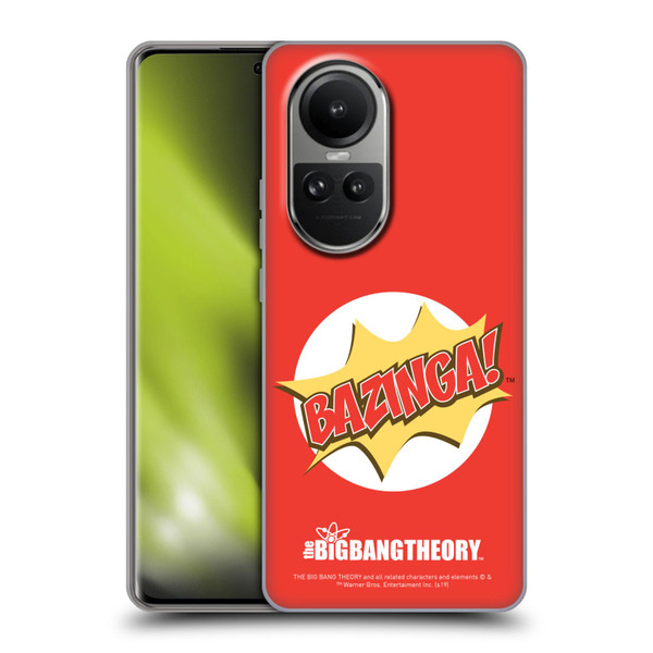 The Big Bang Theory Bazinga Pop Art Soft Gel Case for OPPO Reno10 5G / Reno10 Pro 5G