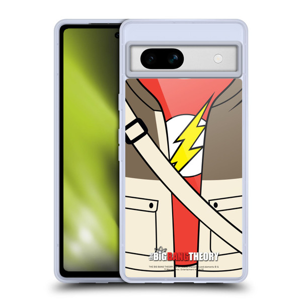 The Big Bang Theory Iconic Shirts Sheldon Soft Gel Case for Google Pixel 7a