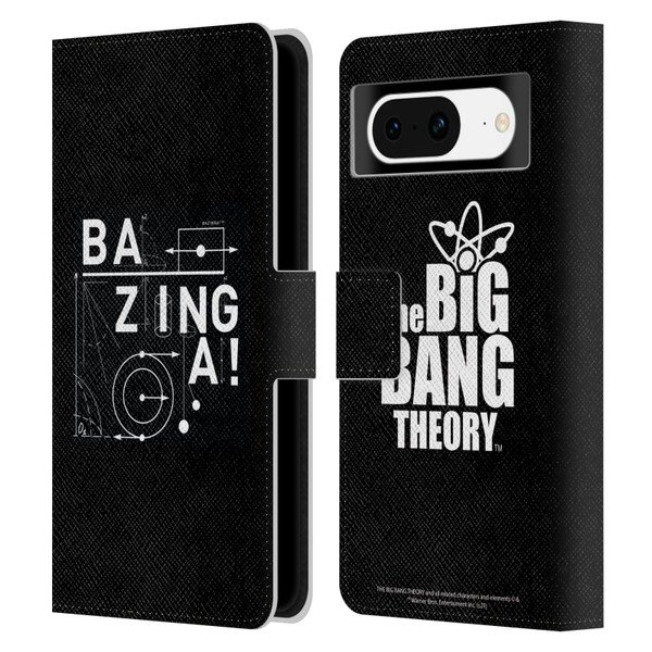 The Big Bang Theory Bazinga Physics Leather Book Wallet Case Cover For Google Pixel 8