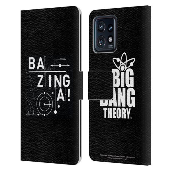 The Big Bang Theory Bazinga Physics Leather Book Wallet Case Cover For Motorola Moto Edge 40 Pro