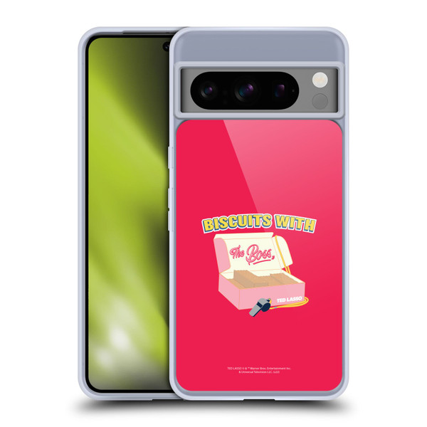 Ted Lasso Season 1 Graphics Biscuits With The Boss Soft Gel Case for Google Pixel 8 Pro