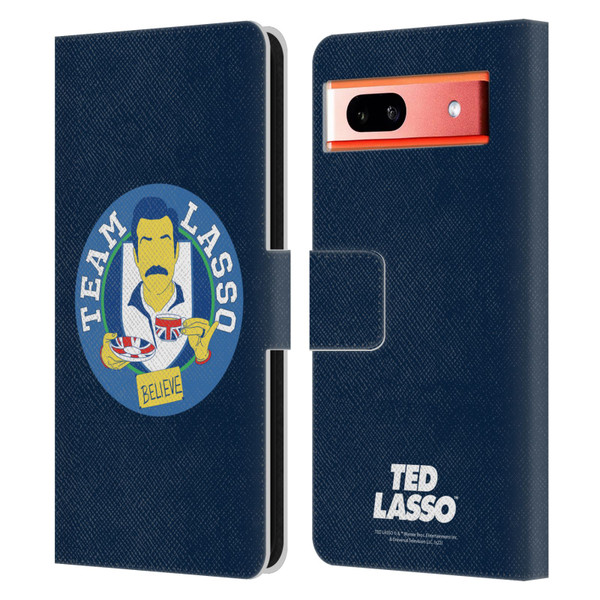 Ted Lasso Season 1 Graphics Team Lasso Leather Book Wallet Case Cover For Google Pixel 7a