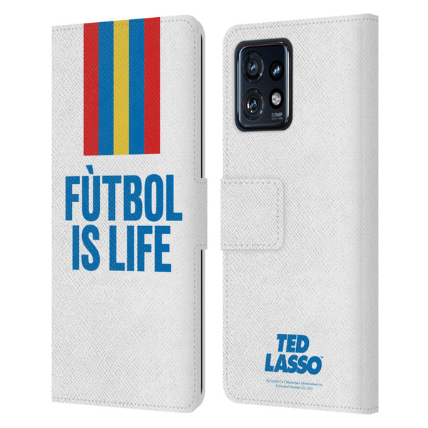 Ted Lasso Season 1 Graphics Futbol Is Life Leather Book Wallet Case Cover For Motorola Moto Edge 40 Pro
