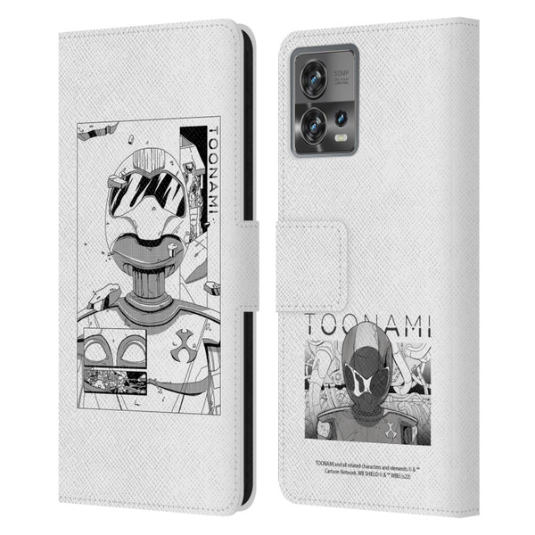 Toonami Graphics Comic Leather Book Wallet Case Cover For Motorola Moto Edge 30 Fusion