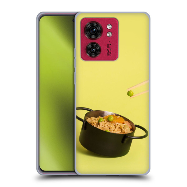 Pepino De Mar Foods Fried Rice Soft Gel Case for Motorola Moto Edge 40