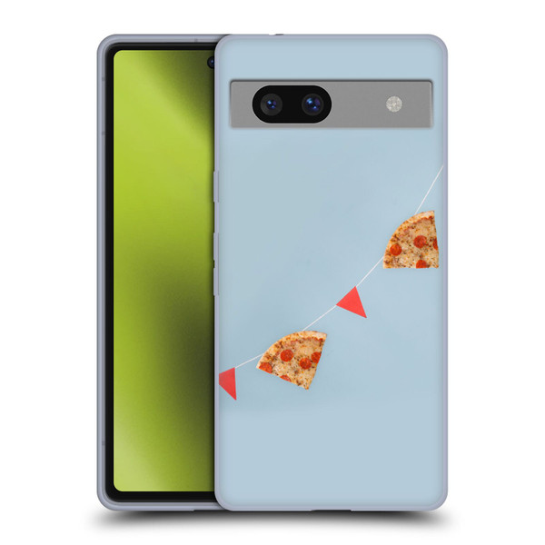 Pepino De Mar Foods Pizza Soft Gel Case for Google Pixel 7a