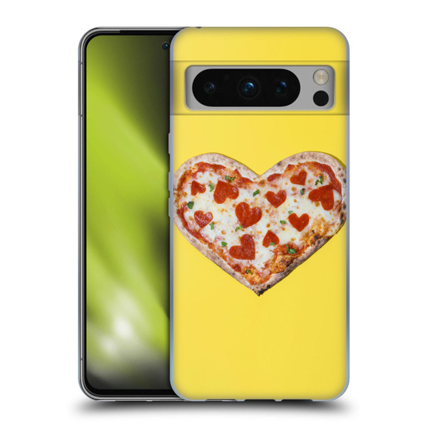 Pepino De Mar Foods Heart Pizza Soft Gel Case for Google Pixel 8 Pro