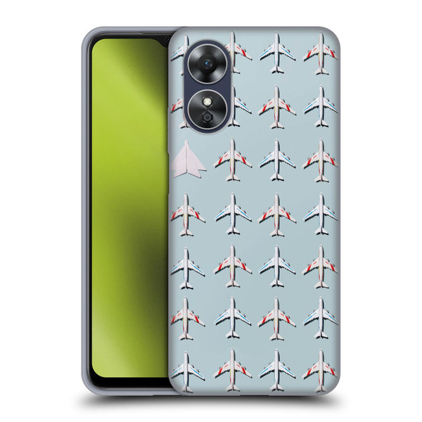 Pepino De Mar Patterns 2 Airplane Soft Gel Case for OPPO A17