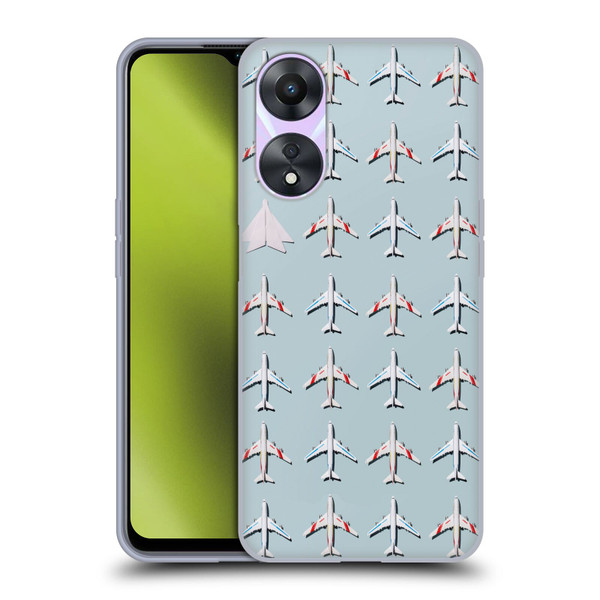 Pepino De Mar Patterns 2 Airplane Soft Gel Case for OPPO A78 5G