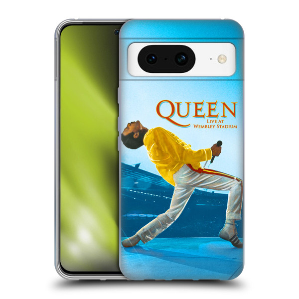 Queen Key Art Freddie Mercury Live At Wembley Soft Gel Case for Google Pixel 8