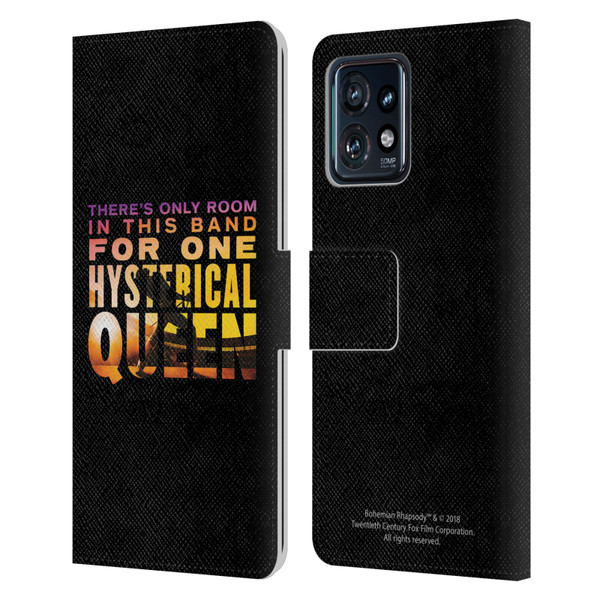 Queen Bohemian Rhapsody Hysterical Quote Leather Book Wallet Case Cover For Motorola Moto Edge 40 Pro