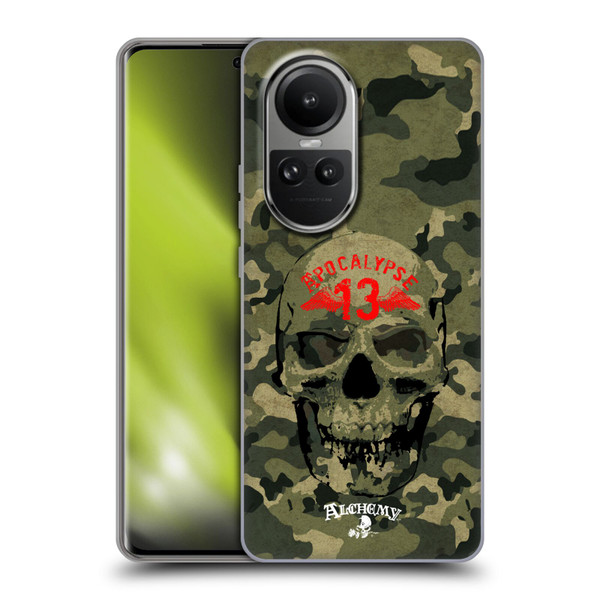 Alchemy Gothic Skull Camo Skull Soft Gel Case for OPPO Reno10 5G / Reno10 Pro 5G
