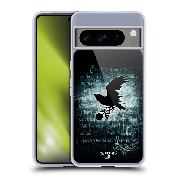 Alchemy Gothic Wing Nevermore Soft Gel Case for Google Pixel 8 Pro