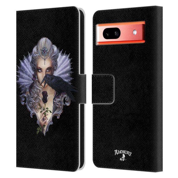 Alchemy Gothic Woman Ravenous Leather Book Wallet Case Cover For Google Pixel 7a