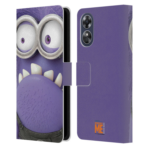Despicable Me Full Face Minions Evil 2 Leather Book Wallet Case Cover For OPPO A17