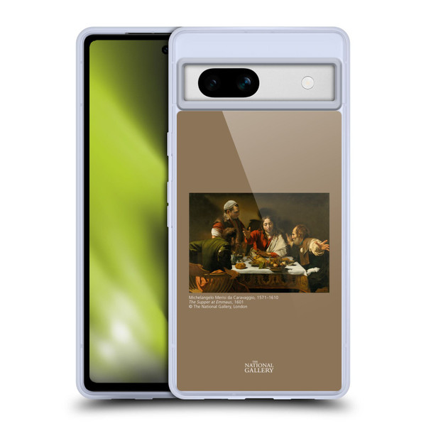 The National Gallery People The Supper At Emmaus Soft Gel Case for Google Pixel 7a