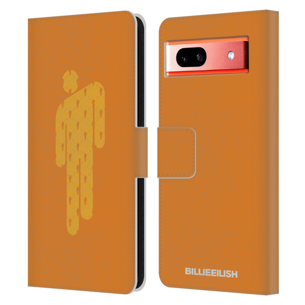 Billie Eilish Key Art Blohsh Orange Leather Book Wallet Case Cover For Google Pixel 7a