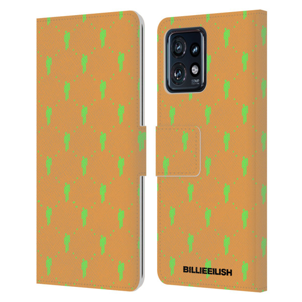 Billie Eilish Key Art Blohsh Pattern Leather Book Wallet Case Cover For Motorola Moto Edge 40 Pro