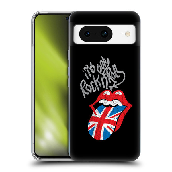 The Rolling Stones Albums Only Rock And Roll Distressed Soft Gel Case for Google Pixel 8