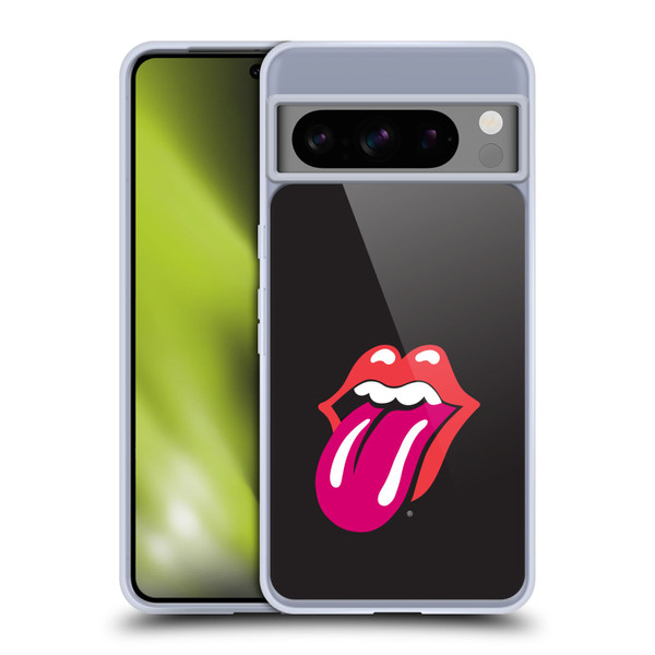 The Rolling Stones Graphics Pink Tongue Soft Gel Case for Google Pixel 8 Pro