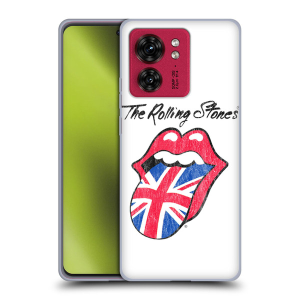 The Rolling Stones Key Art UK Tongue Soft Gel Case for Motorola Moto Edge 40