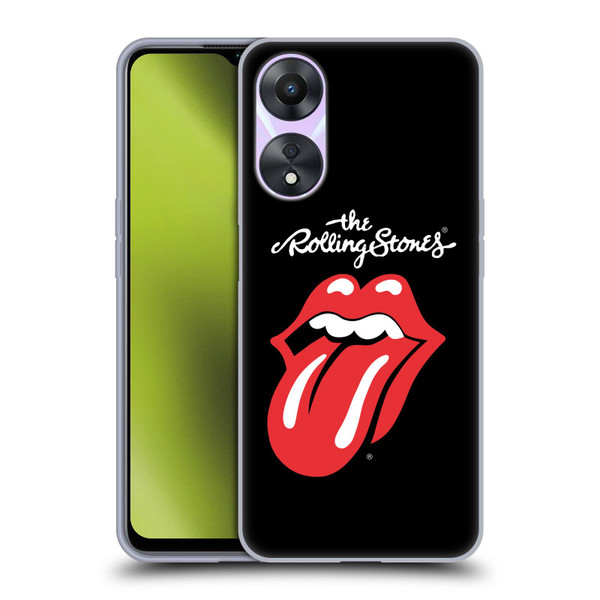 The Rolling Stones Key Art Tongue Classic Soft Gel Case for OPPO A78 5G