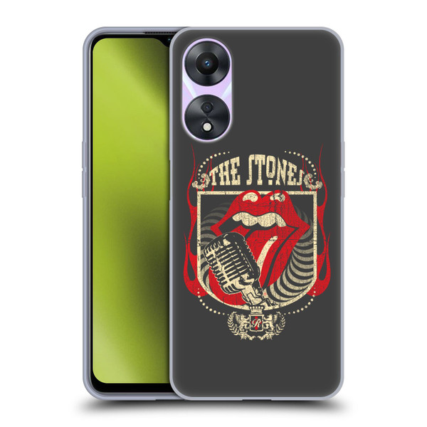 The Rolling Stones Key Art Jumbo Tongue Soft Gel Case for OPPO A78 5G