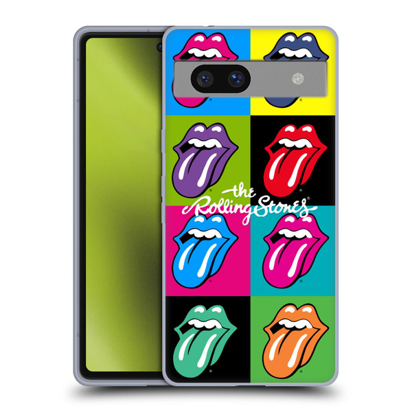 The Rolling Stones Licks Collection Pop Art 1 Soft Gel Case for Google Pixel 7a