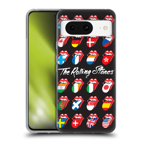 The Rolling Stones Licks Collection Flag Poster Soft Gel Case for Google Pixel 8