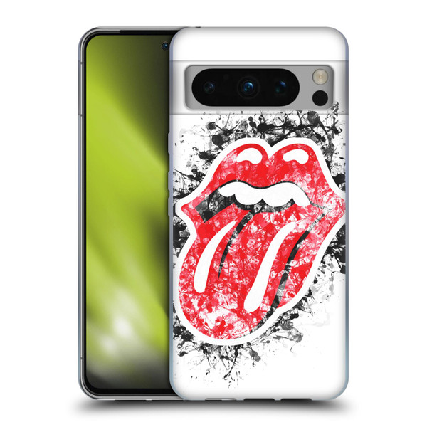 The Rolling Stones Licks Collection Distressed Look Tongue Soft Gel Case for Google Pixel 8 Pro